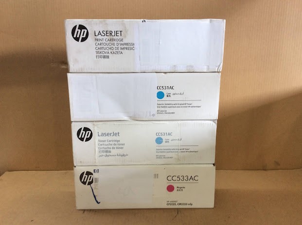 HP LaserJet CC531AC Cyan&CC533AC Magenta&CC532AC Yellow Toner Cartridges -