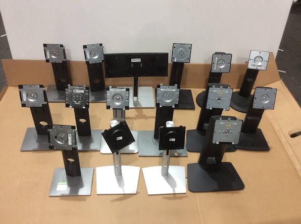 Dell P2219H Mixed Brand and Model Monitor Stands (Lot of 16)