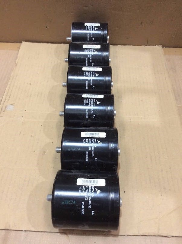EPCOS B43586-S9418-Q3 Electrolytic Capacitors (Lot of 6)