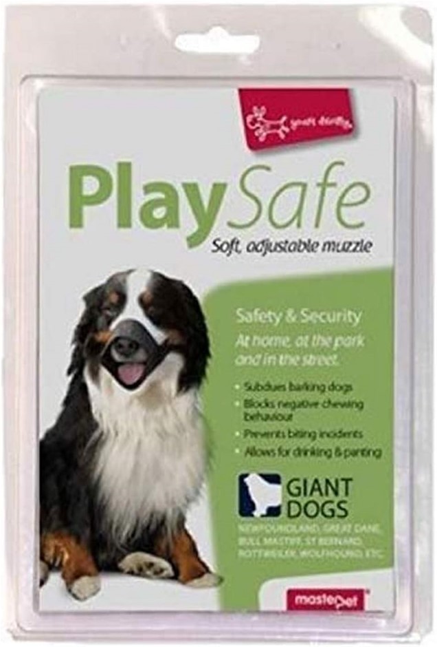 YOURS DROOLY Play Safe Soft Dog Muzzle, Large