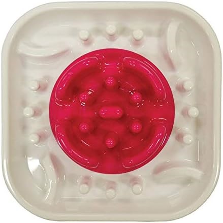SCREAM Dog Slow Bowl, Loud Pink.