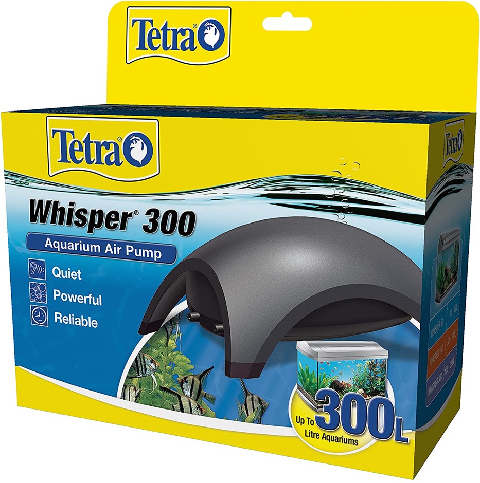 TETRA Whisper 300 Air Pump (Up to 300L), Size: Large. NB: Has been used.