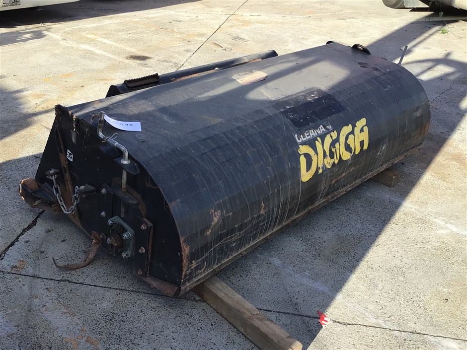 Digga Skid Steer Road Broom Attachment.
