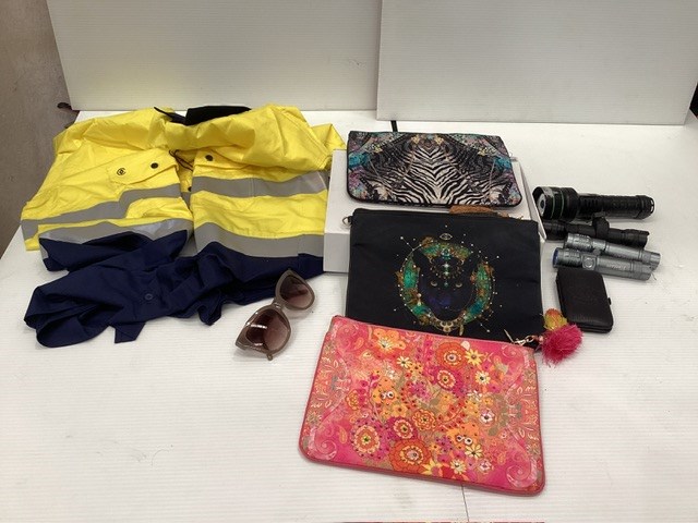 Purses,Hivis Shirt, Torches, Manicure Kit