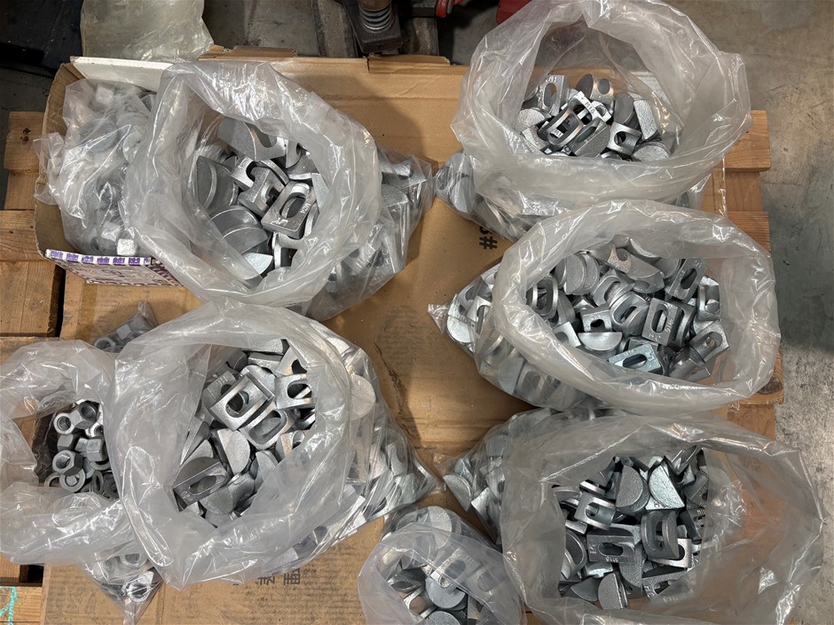 Pallet Comp. New Never Used Large Qty of Structural Wind Brace D Brackets