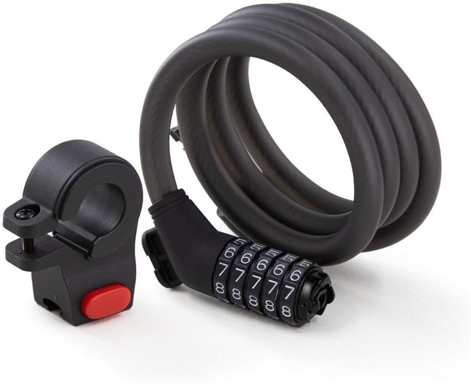 SEGWAY Ninebot 5-Digit Combination Cable Lock for Bikes and Scooters.