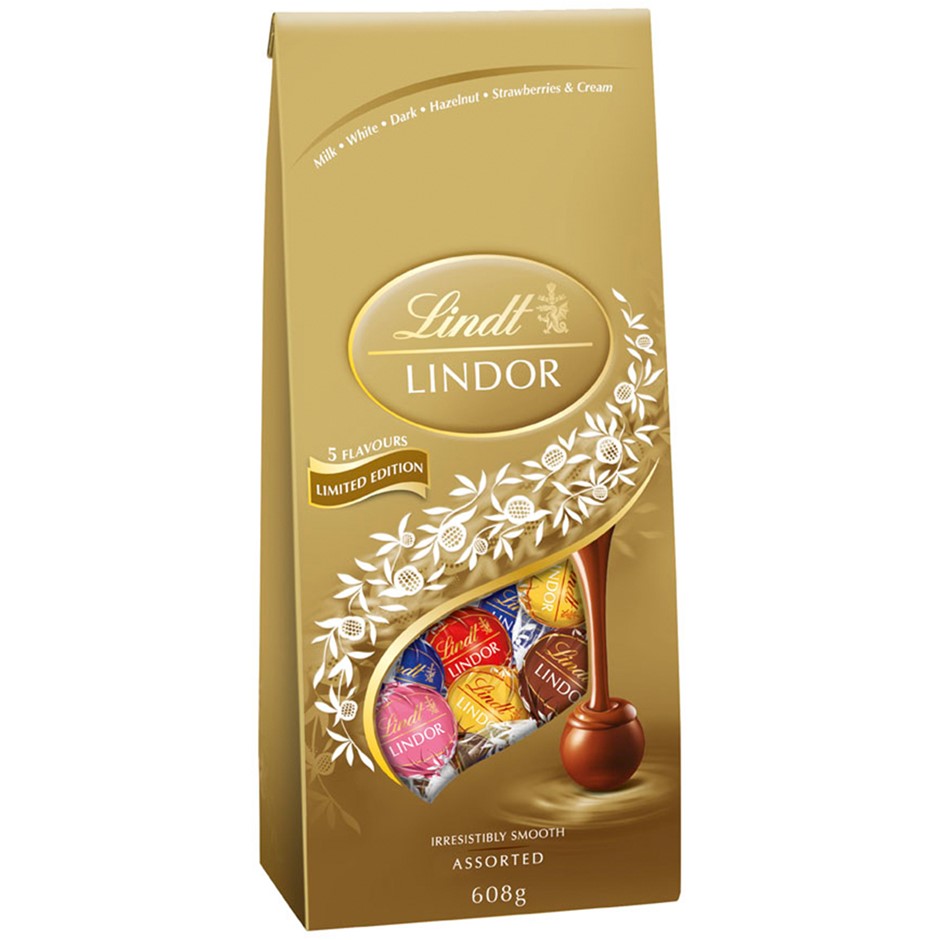2 x Assorted LINDT Chocolate Packs, Incl: Gold Assorted Variety Flavours &