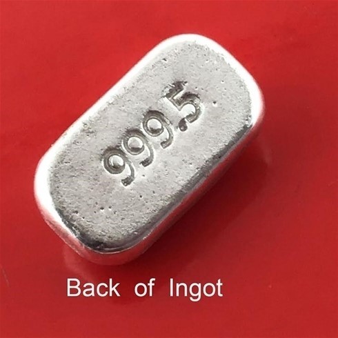 Silver Bullion 999.5 Fine Grade 5 Grams Investor Quality Ingot Bar