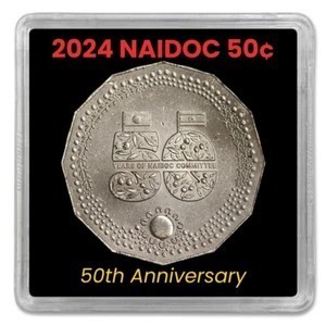 2024 Australia NAIDOC Week 50c Uncirculated Coin in Case