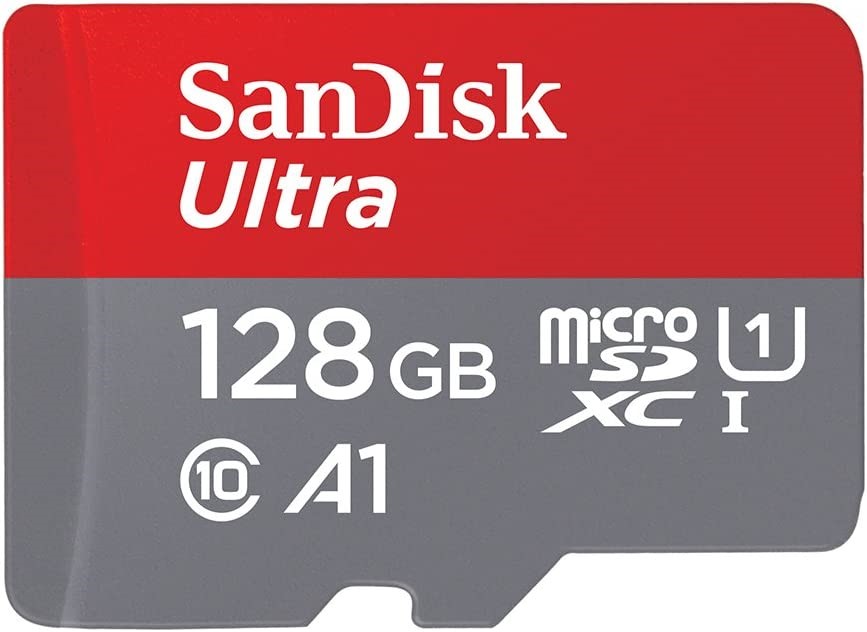 SANDISK 128GB Ultra microSDXC UHS-I Memory Card with Adapter - 120MB/s, C10