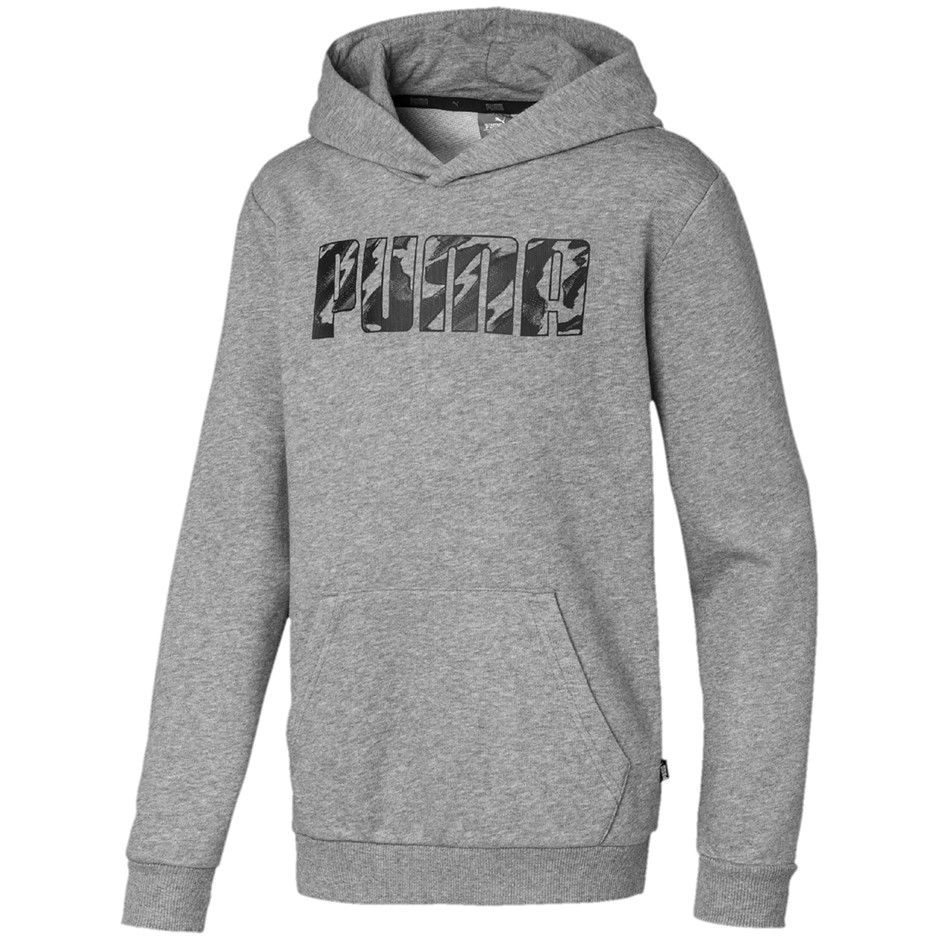 2 x PUMA Junior KA Hoody TR, Size 9-10Y, 68% Cotton, Medium Grey Heather (0
