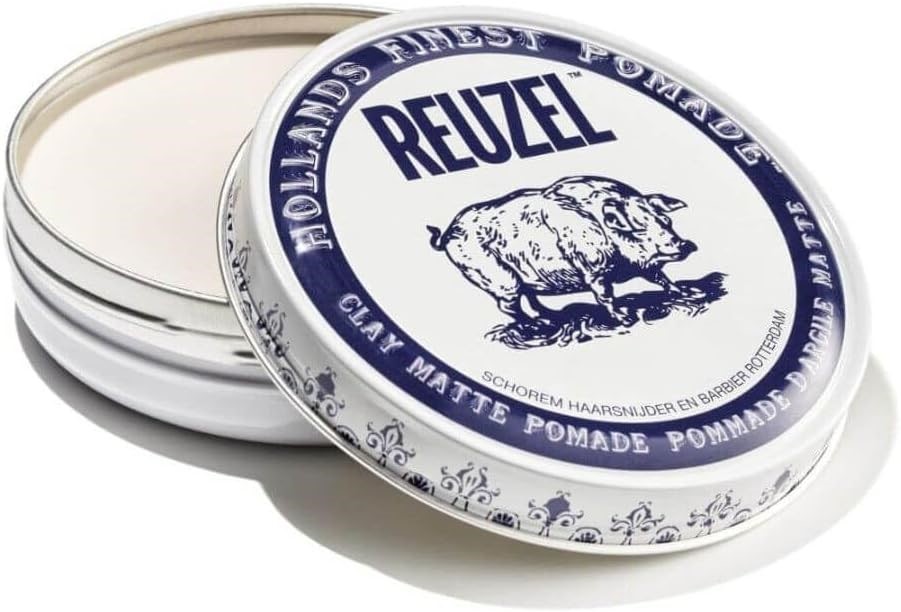 2 x REUZEL Men's Clay Matte Pomade With Natural & Organic Hold, 35g.