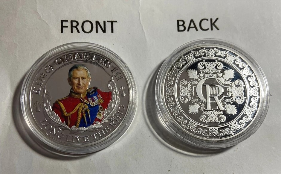 His Majesty King Charles 111 1 oz Collector token 999 Fine Silver Plated