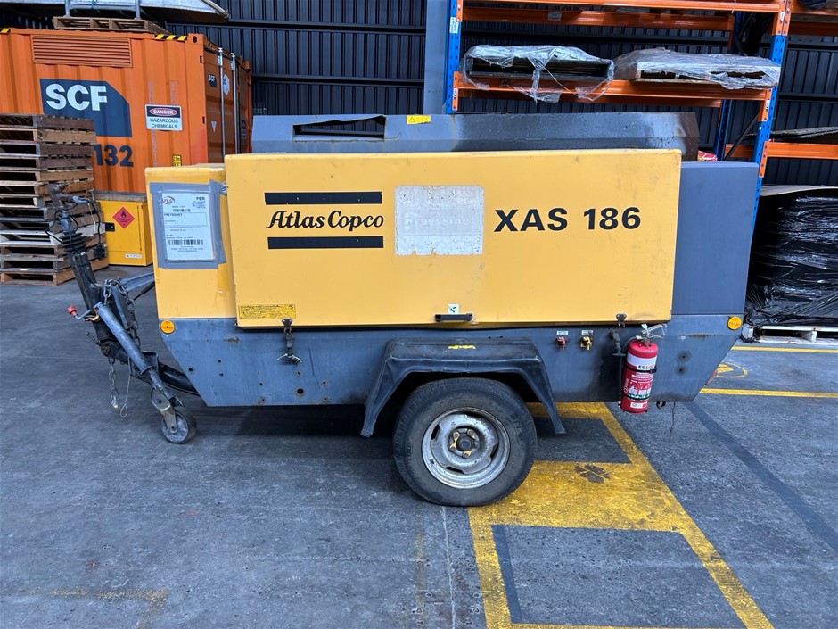 2007 Atlas-Copco XAS186 Mobile Air Compressor