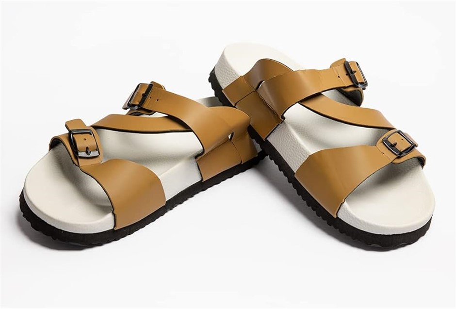 SOLEMATE Women's Duals Lightweight Fashionable Sandals US6/EU36, Cream/Whit