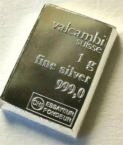 Valcumbi Silver bar 1 gram