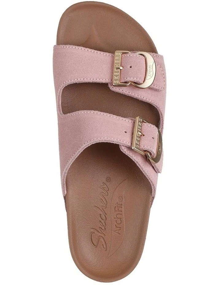 SKECHERS Women's Arch Fit Granola Two Band Sandal, US7/EU37, Blush, 163653/