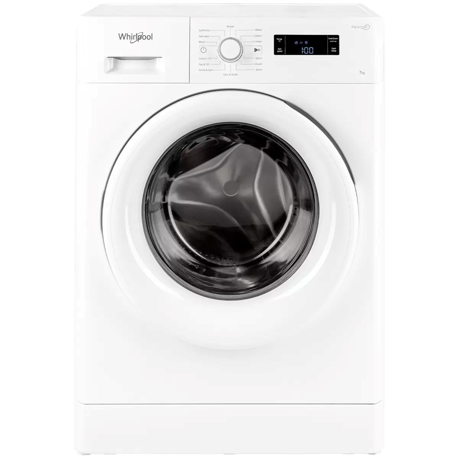 WHIRLPOOL 7kg Front Load Washing Machine (W 595 x H 845 x D 575mm) Model FD
