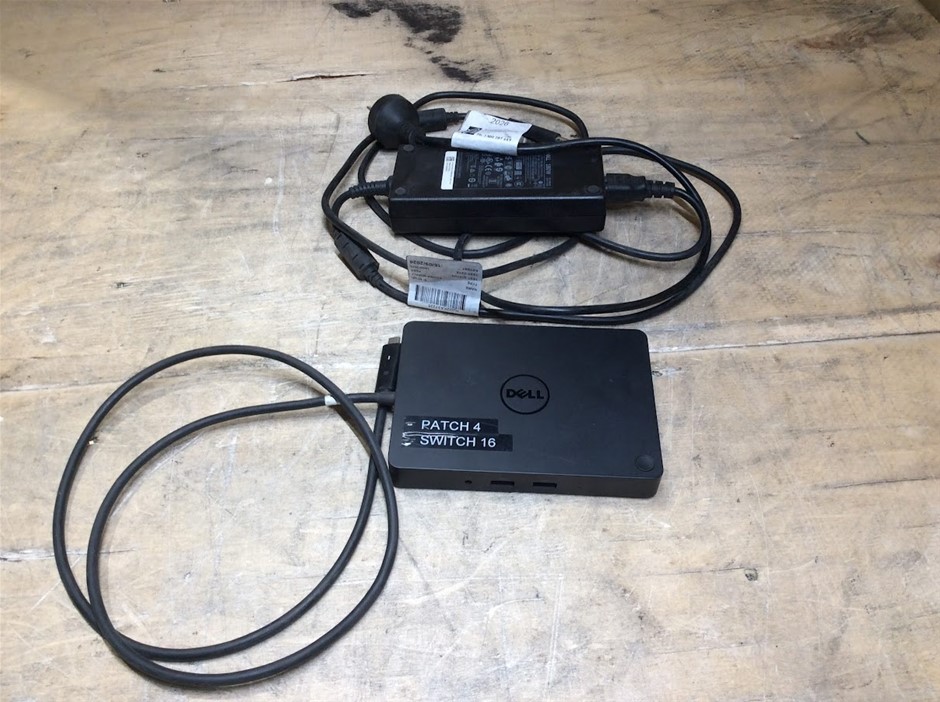 Dell K17A Docking Station + Dell 180W AC Adapter