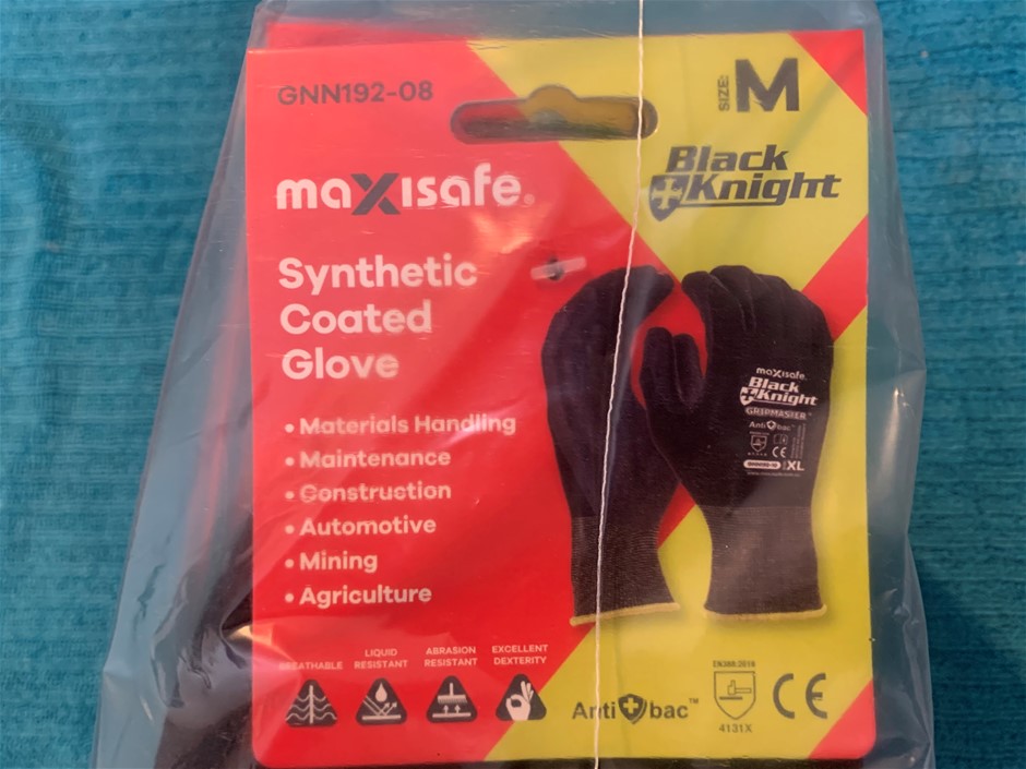 New in Packet Maxisafe Synthetic Coated Gloves, Quantity 12 Pairs