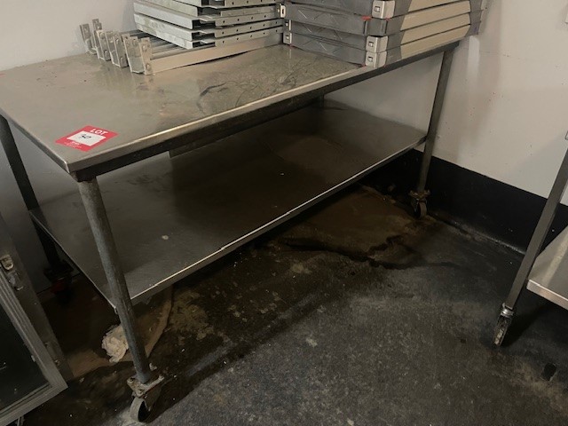 Bench, Stainless Steel, Mobile