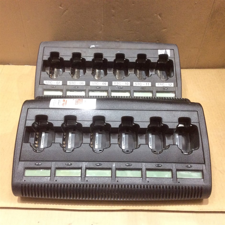 Motorola IMPRES Multi-Unit Battery Charger NNTN7072B (Lot of 2)