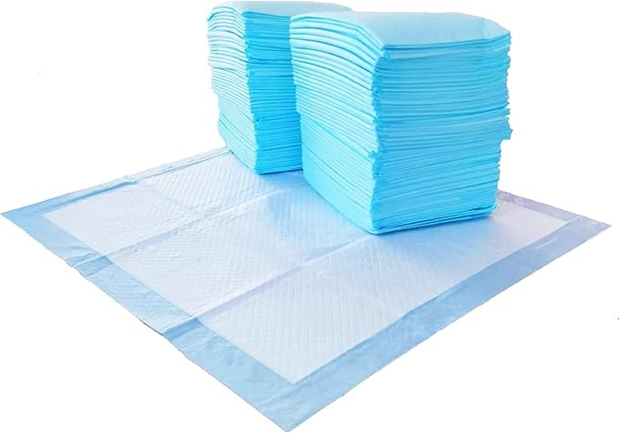 Amazon Basics Absorbent Dog and Puppy Pee Pads with 5-Layer Leak-Proof Desi