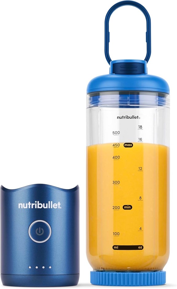NUTRIBULLET Flex Portable Blender, Sapphire Blue. NB: Minor use.