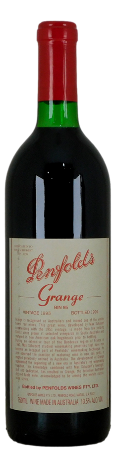Penfolds Bin 95 Grange 1993 (1x 750mL), SA.