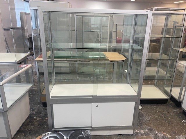 Display Cabinet with 2 Sliding Glass Doors