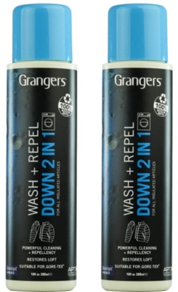 Grangers 2 in 1 Down Wash and Repel for Down Clothing, White/Blue, 300 ml