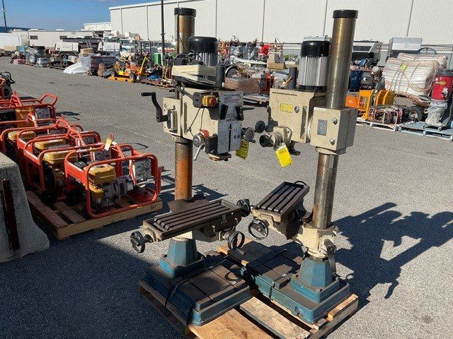 Two Hafco DMF42 Pedestal Mill Drills