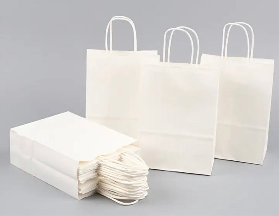200x White Paper Bags