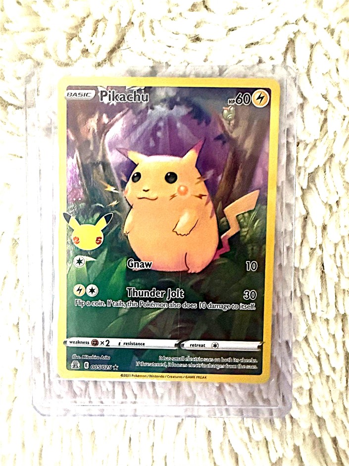 Pikachu holo 005/025 forest artwork.
