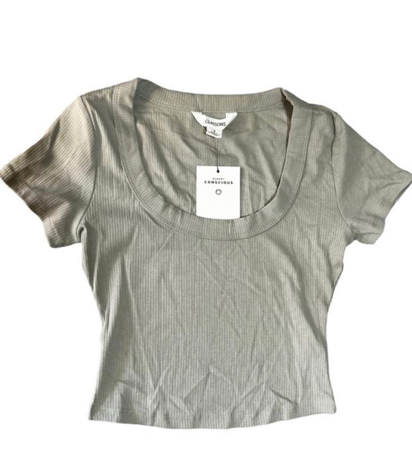 GLASSONS When In Sprout Cotton Scoop Neck Short Sleeve T-Shirt Size S