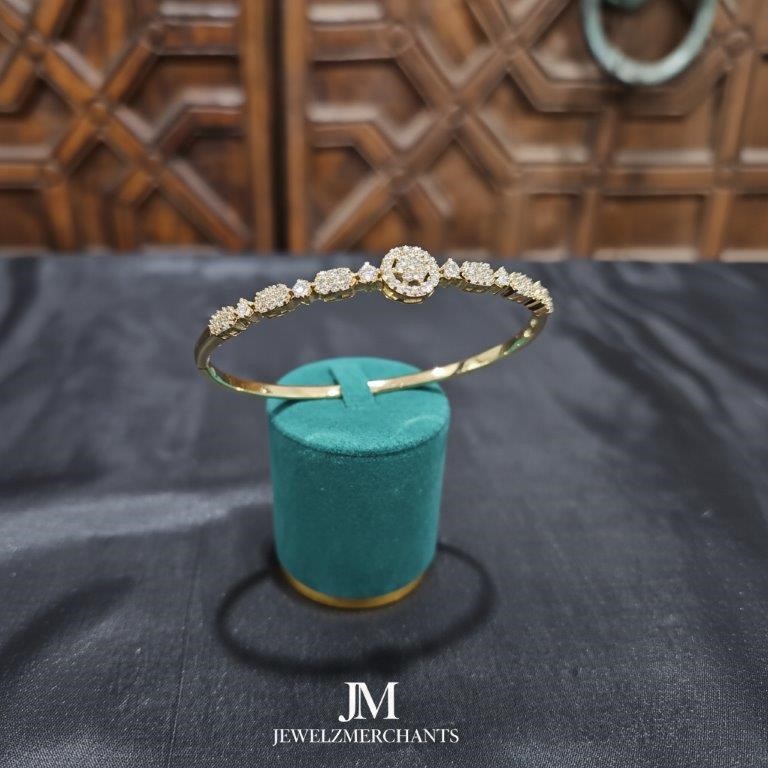 18k Italy Stamped Yellow Gold Filled Bangle Bonus Gift