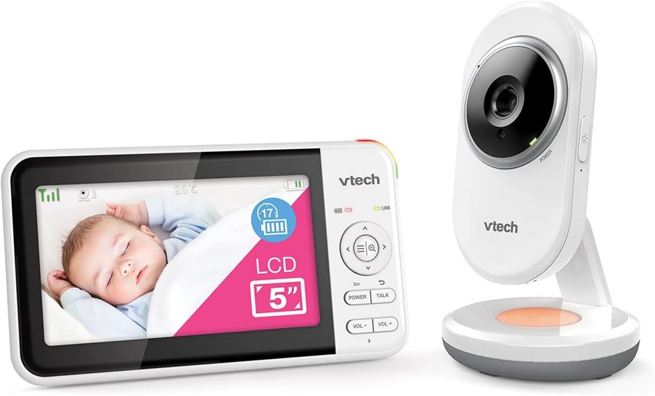 VTECH BM5250N 5" Baby Monitor. NB: Minor Used. Buyers Note - Discount Frei