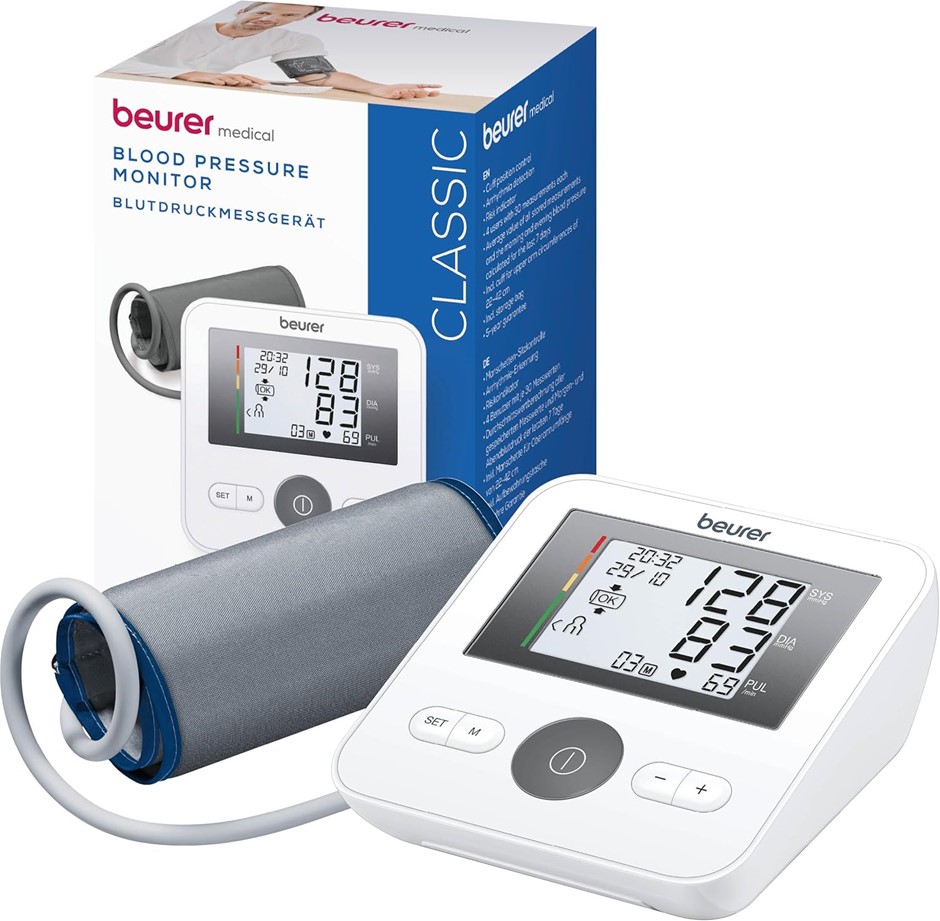 BEURER BM27 Upper Arm Blood Pressure Monitor for Home Use with Adjustable C