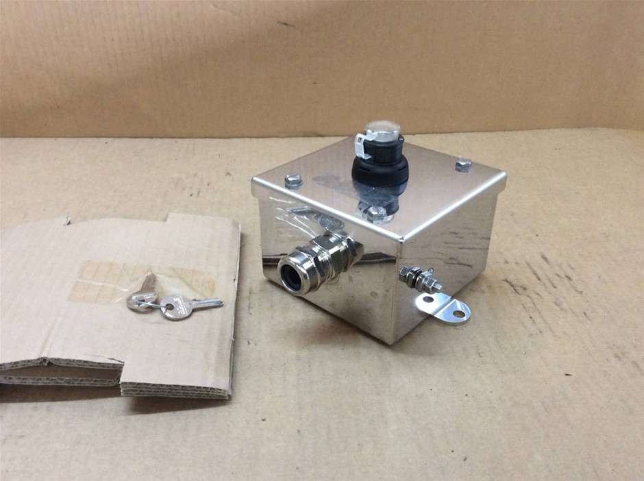 Weidmüller Klippon CS STB 1-2 Stainless Steel Enclosure Box w/ Key Switch (