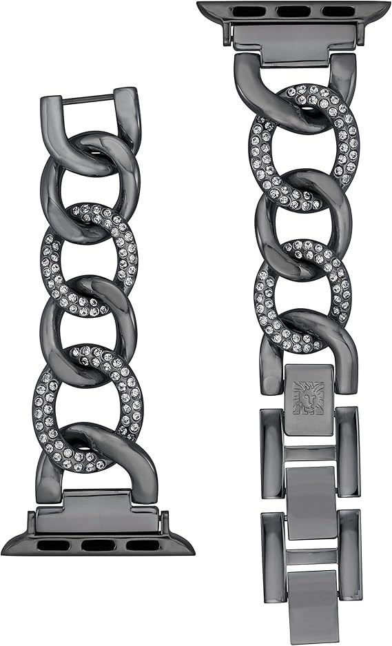 Anne Klein Fashion Chain Bracelet for Apple Watch, Secure, Adjustable, Appl