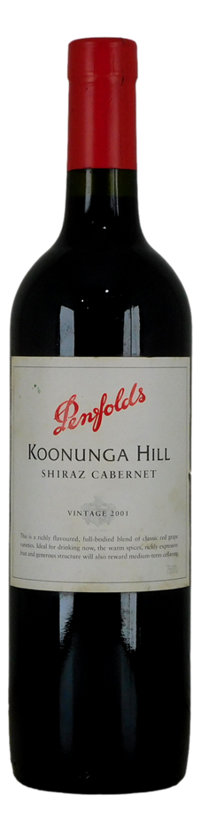 Penfolds `Koonunga Hill` Shiraz Cabernet 2001 (1x 750mL) AUS.