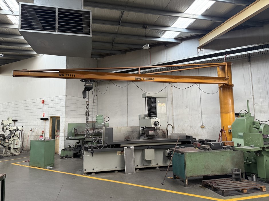 Redfern Flinn Radial Arm Chain Hoist with 1 Ton Chain Hoist