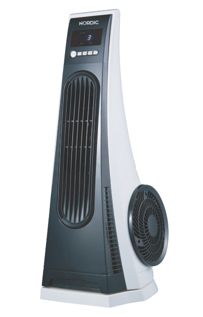 NORDIC 77cm Turbo Tower Fan with Remote, TF101N.
