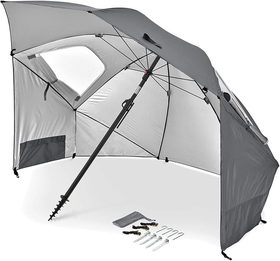 SPORT-BRELLA Premiere UPF 50+ Umbrella Shelter for Sun and Rain Protection
