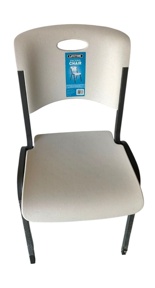 LIFETIME Stacking Chair (White)