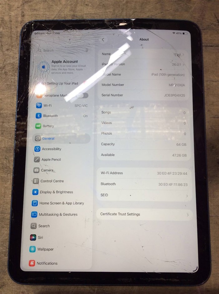 Apple iPad (10th Generation) 64GB Tablet