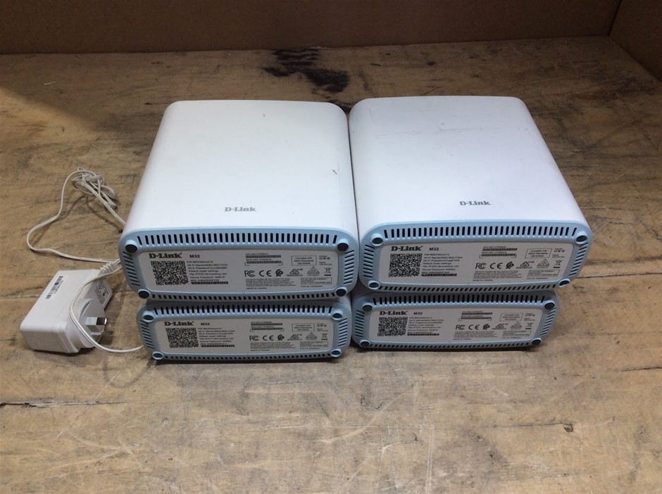 D-Link M32 WiFi 6 Mesh Router (Lot of 4)