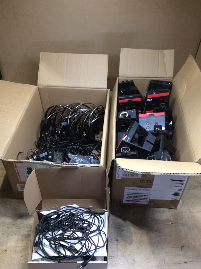 Mixed Accessories (Headsets, Chargers & Docking Stations) - (Lot of 96)