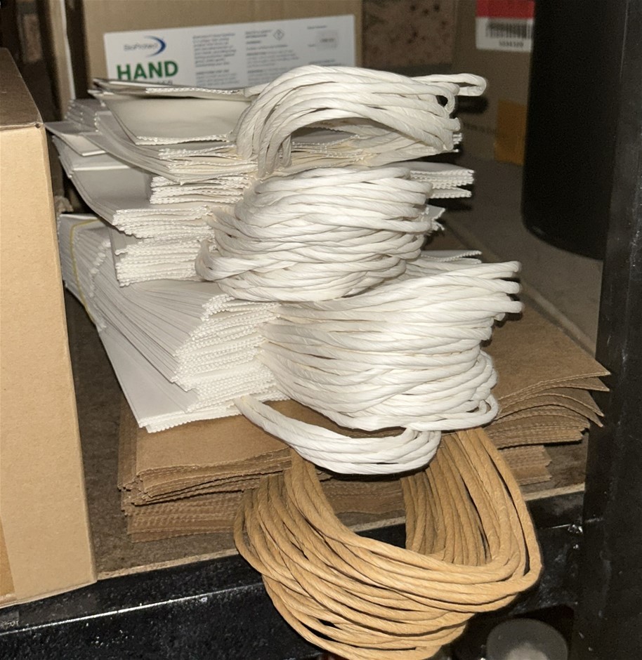 100x White & Brown Paper Bags