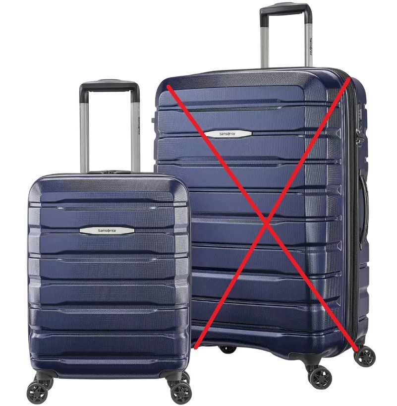 SAMSONITE Tech 3 Hard Case Carry On Suitcase, 55cm, Dark Blue.